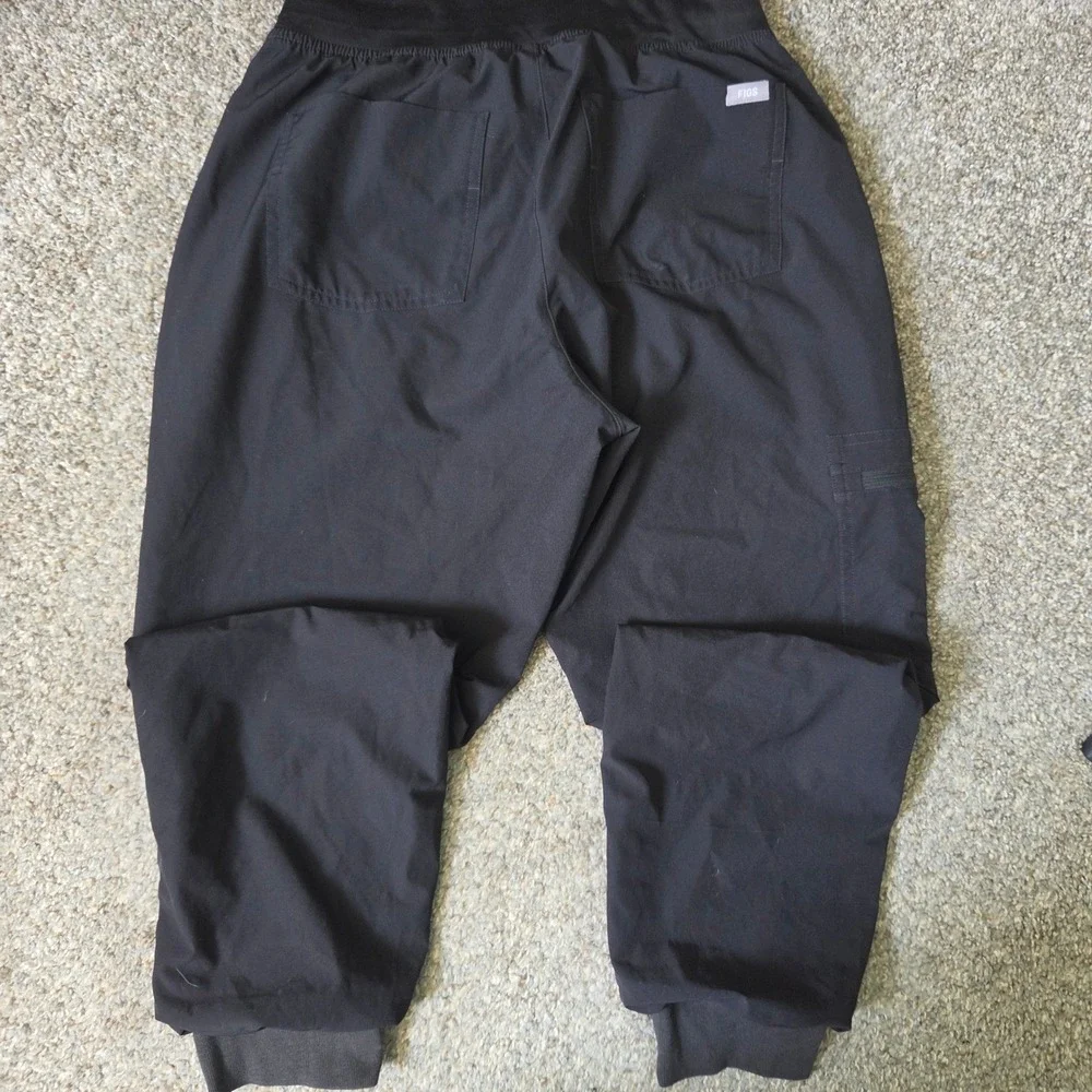 FIGS Zamora Jogger Scrub Pants Black‎ Technical Collection W23SW2008P Mens Small